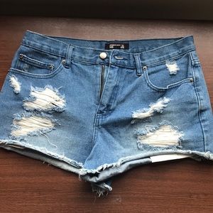 Denim shorts
